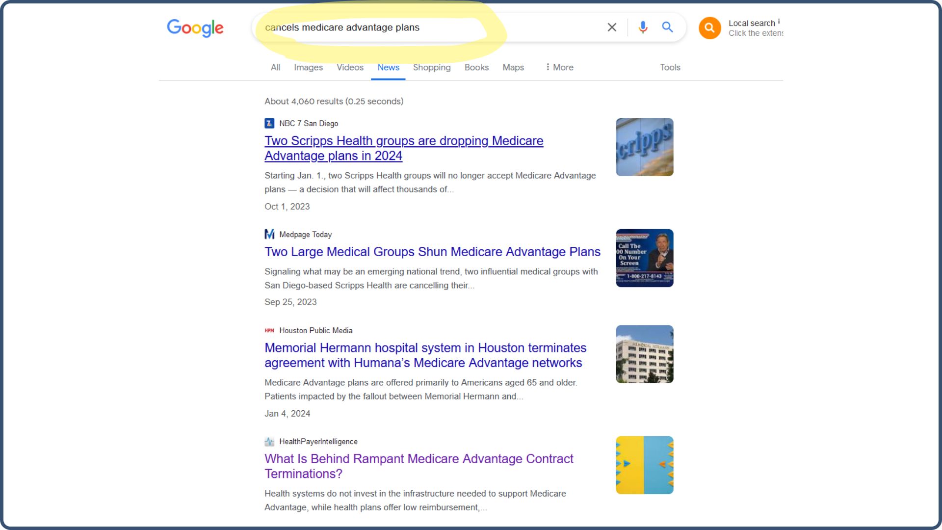 Cancels Medicare Advantage Google Search