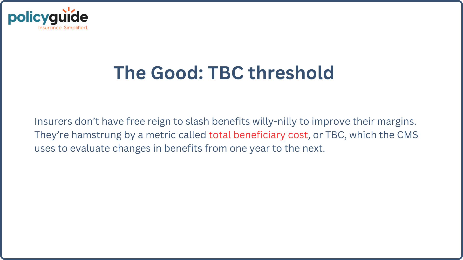 The good TBC